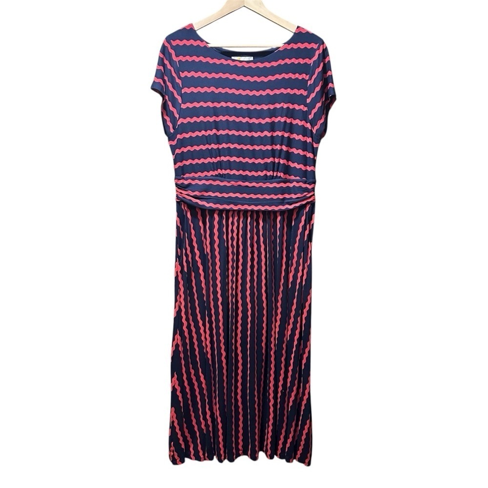 EUC Boden Pink and Blue Maxi Dress
